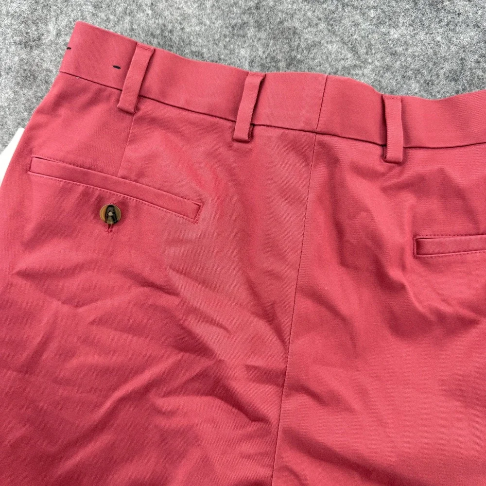 Brooks Brothers Advantage Chino Men 35W Red Pink NWT Waistband Flat Front